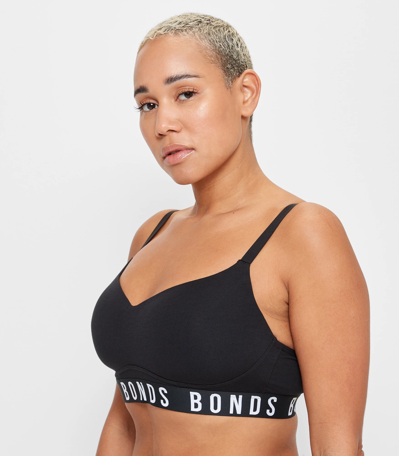 Retro Rib Wirefree Tee Bra by Bonds Online, THE ICONIC