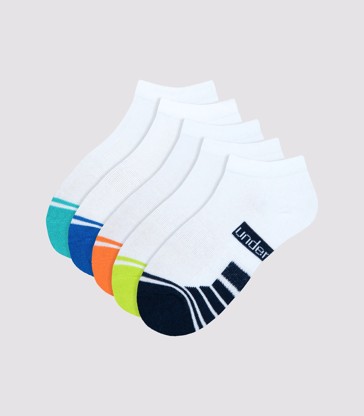 Kids Cushioned Sport Low Cut 5 Pack - Underworks