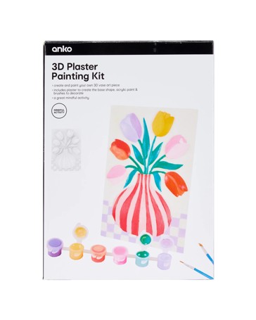 Anko 3D Plaster Painting Kit - Tulip