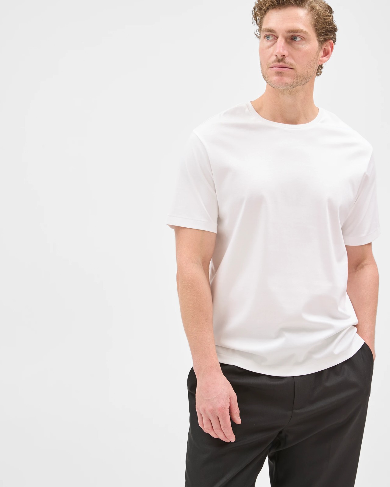 Preview Australian Cotton Interlock T-Shirt - White 4 of 6
