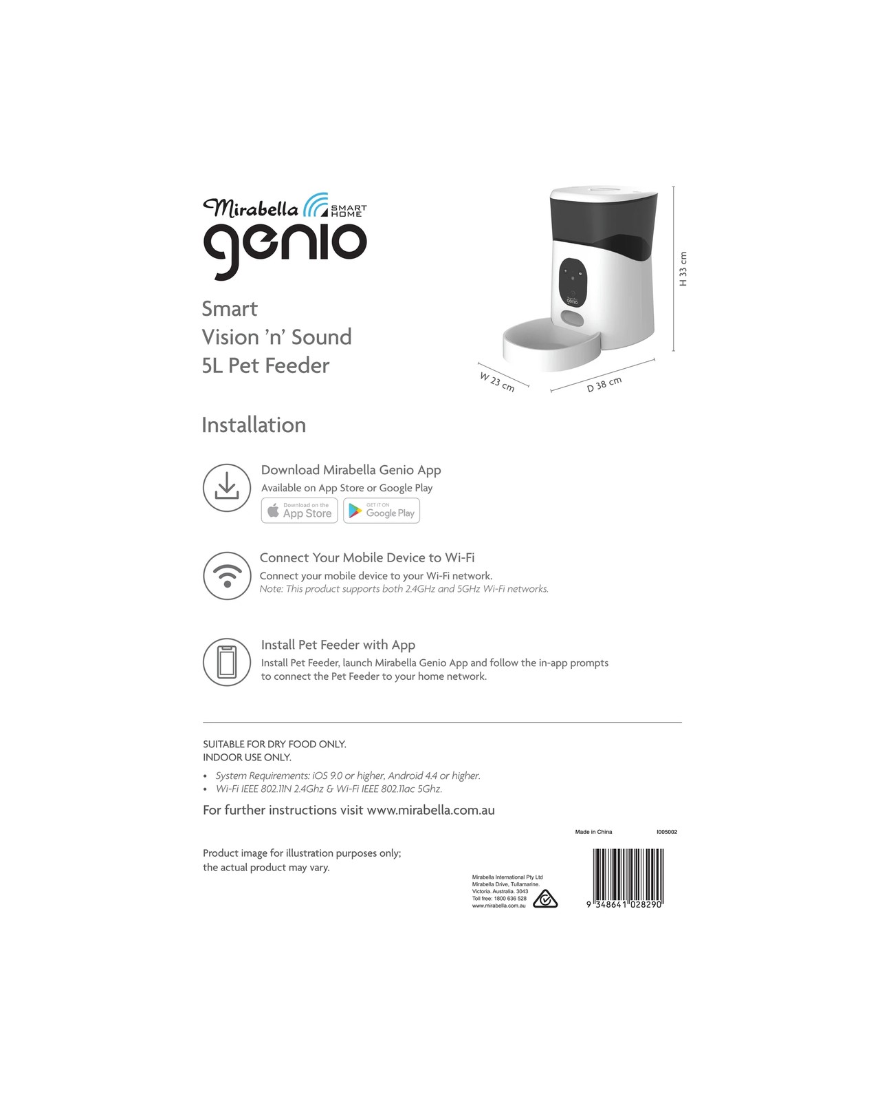 Pet Feeder with Camera, 5L - Anko 3 of 5
