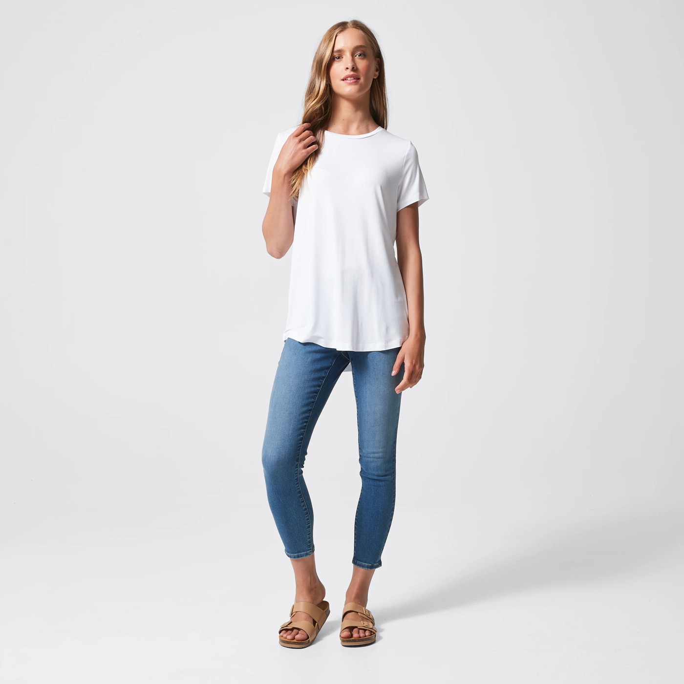 Modal/Elastane Crew Neck T-Shirt 5 of 5