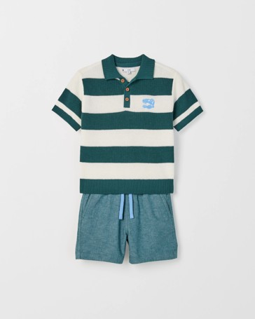 Australian Cotton Polo T-Shirt & Shorts Set