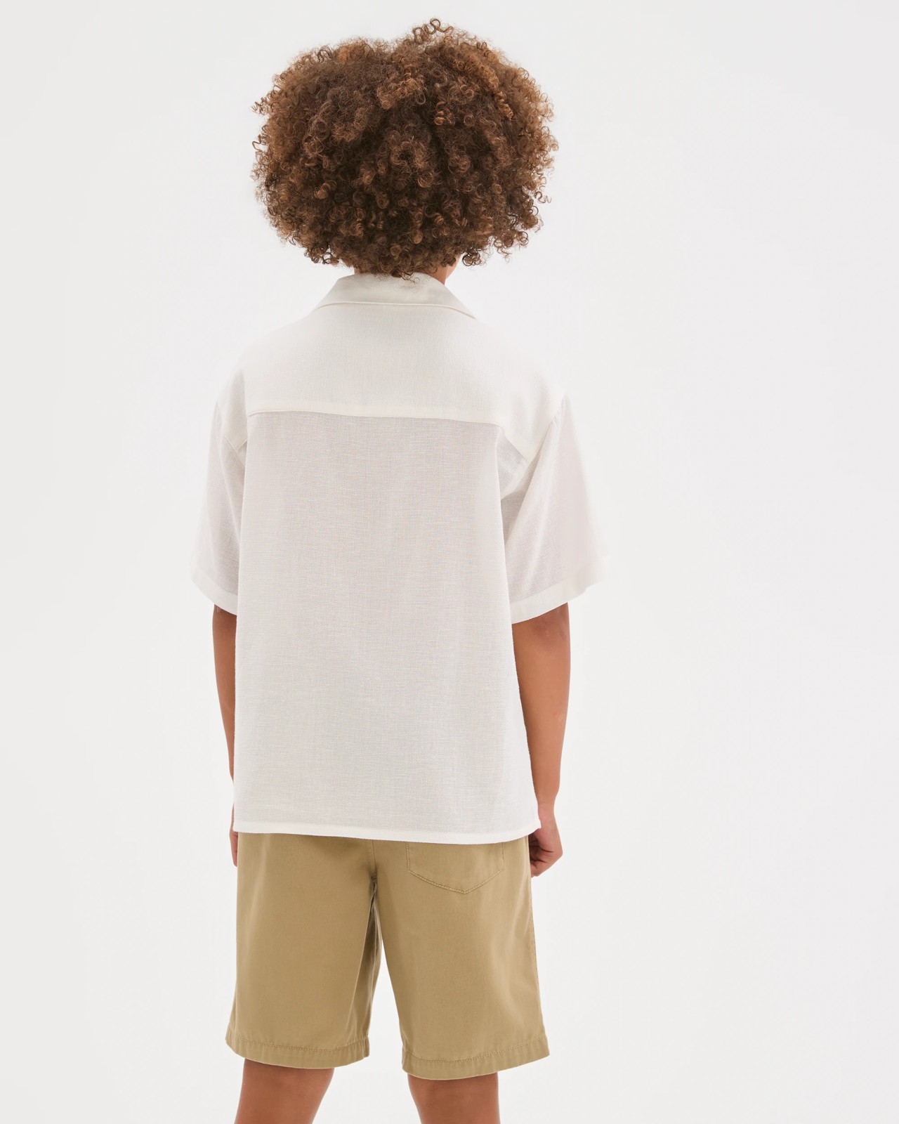 Elastic Waist Chino Shorts - Neutral 5 of 5