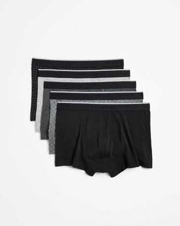 Australian Cotton Blend 5 Pack Hipster Trunks - Maxx