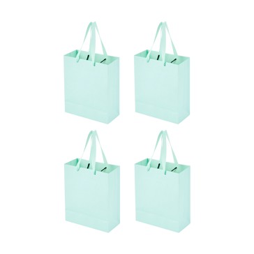 4 Pack Multi Green Gift Bags, Medium - Anko