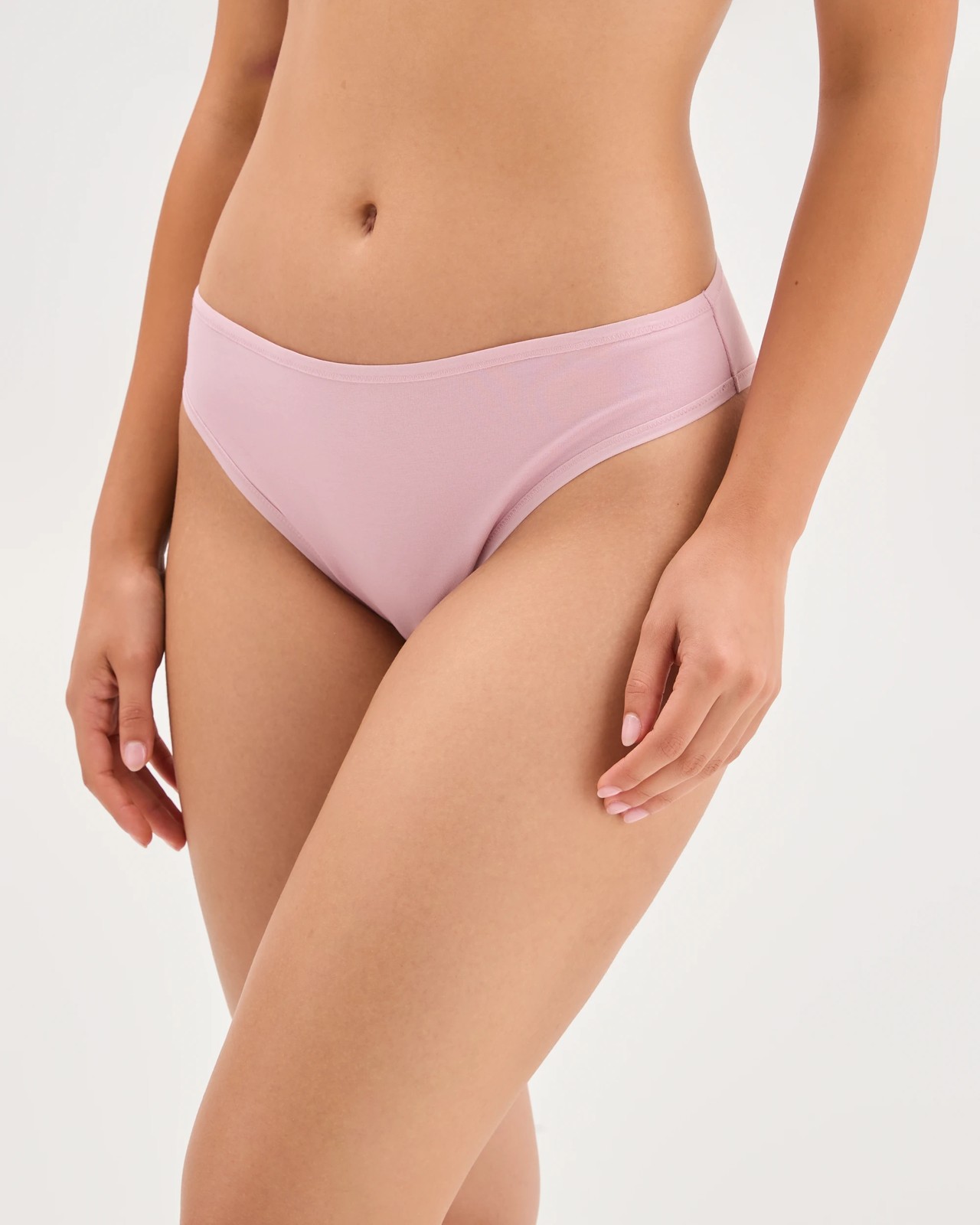 Australian Cotton 5 Pack Elevated High Cut Briefs - Pink Neutrals 3 of 4