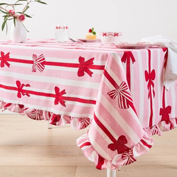 Anko Extra Large Bow Stripe Tablecloth