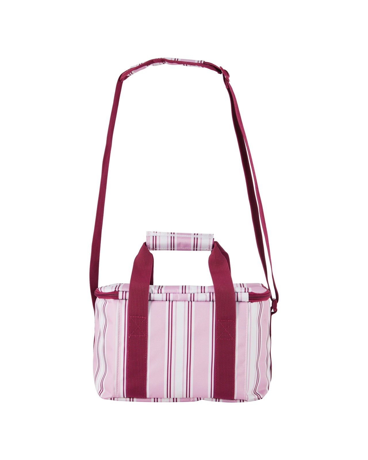 Anko Pink Stripe Large Insulated Lunch Bag 4 of 5