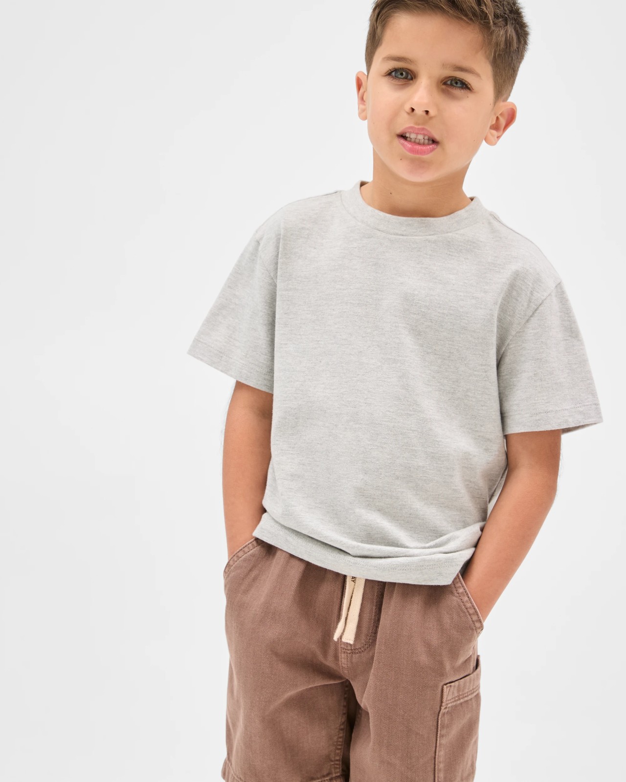Pull On Denim Volley Shorts - Deep Taupe 3 of 3