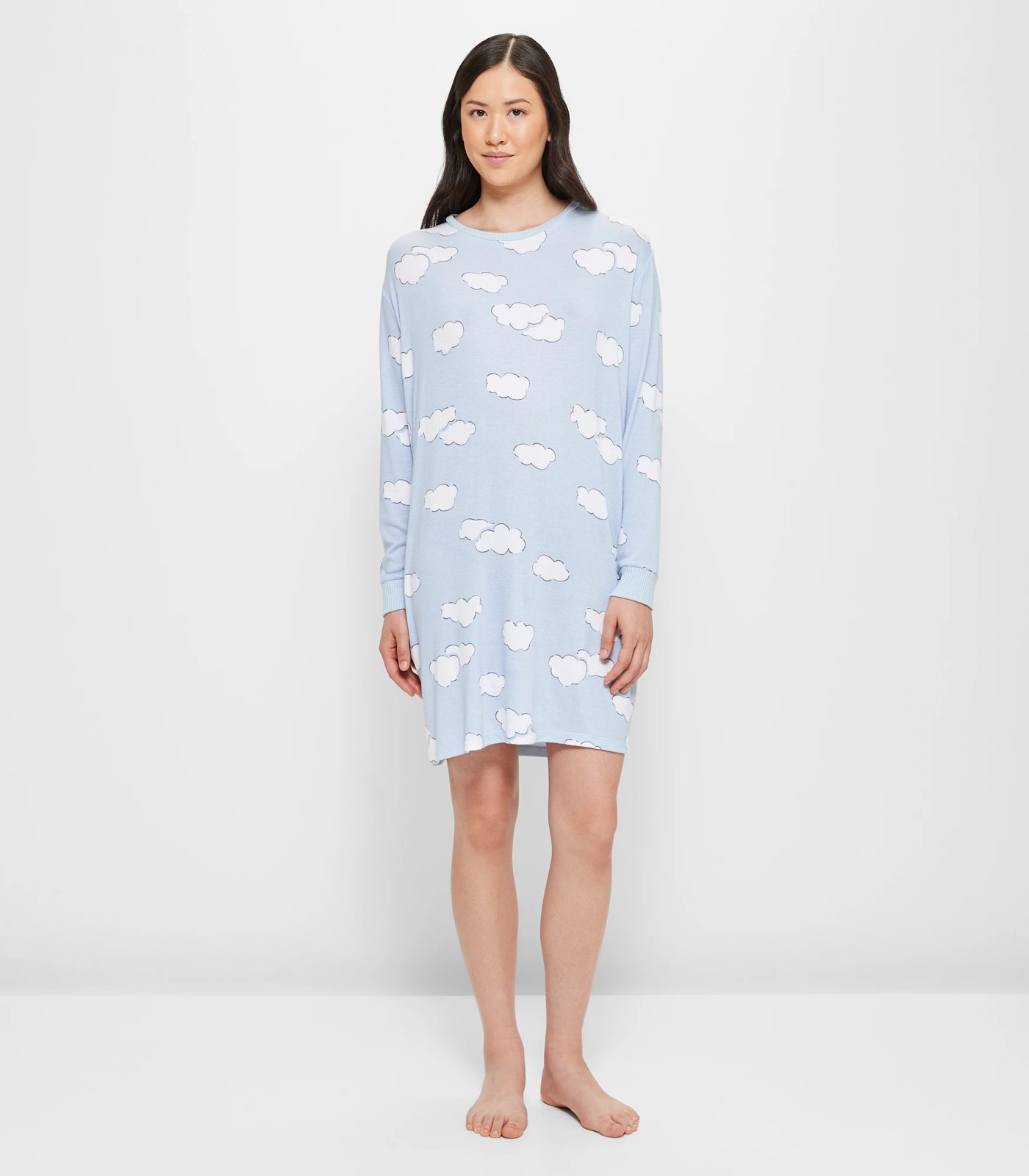 Cosy Print Sleep Nightie Blue Clouds Target Australia