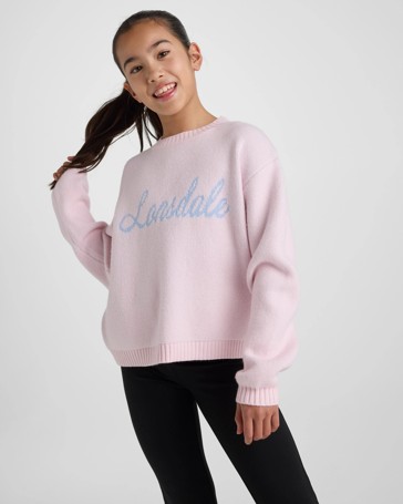 Lonsdale Knit Jumper – Light Pink