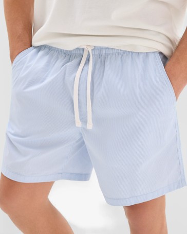 Australian Cotton Micro Stripe Shorts