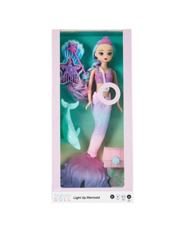 5 Piece Light Up Mermaid Fashion Doll