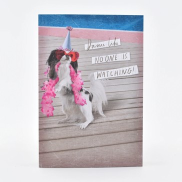 Hallmark Birthday Card - Dog with Party Hat