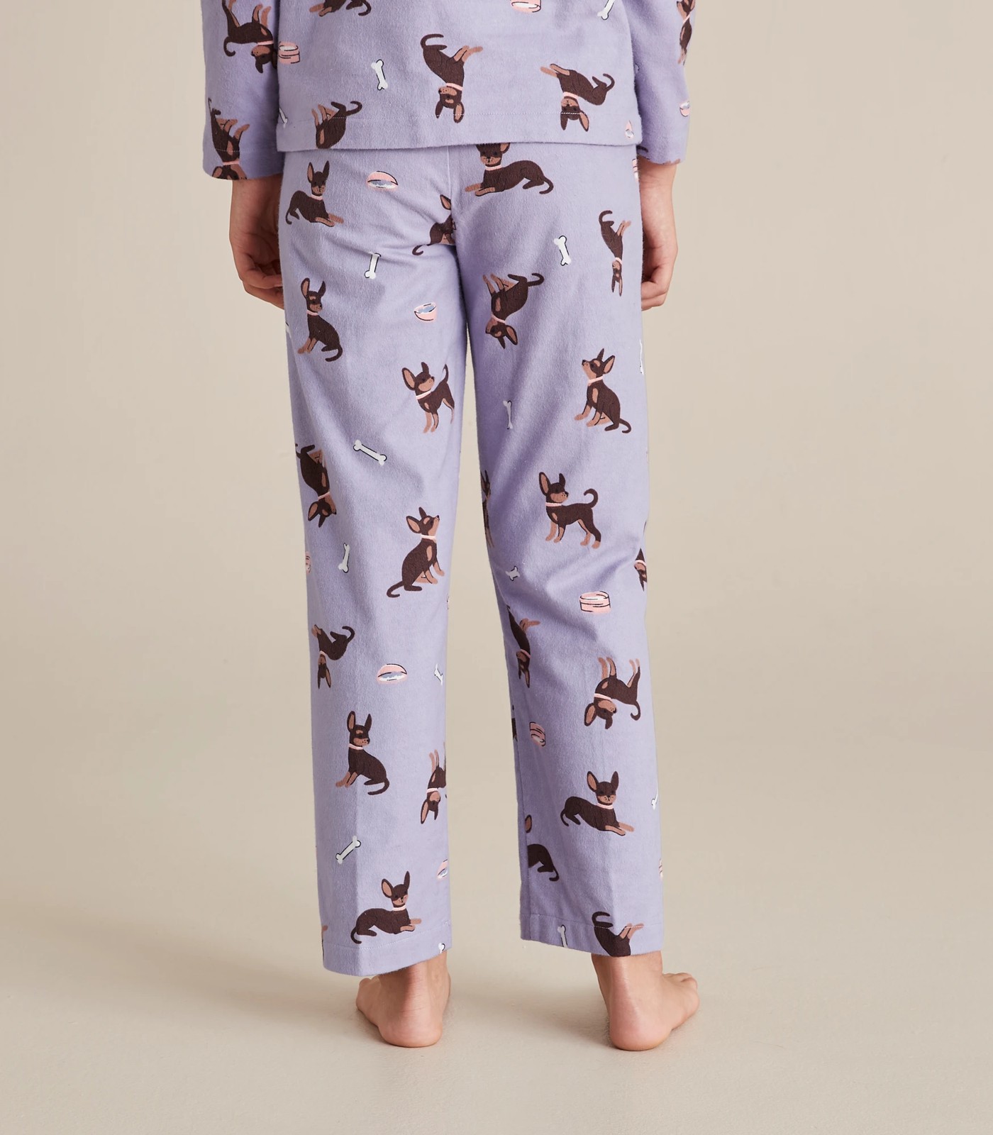 Womens flannel pajamas with 2024 dogs