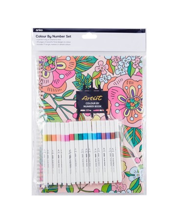 Anko Colour by Number Set - Flowers