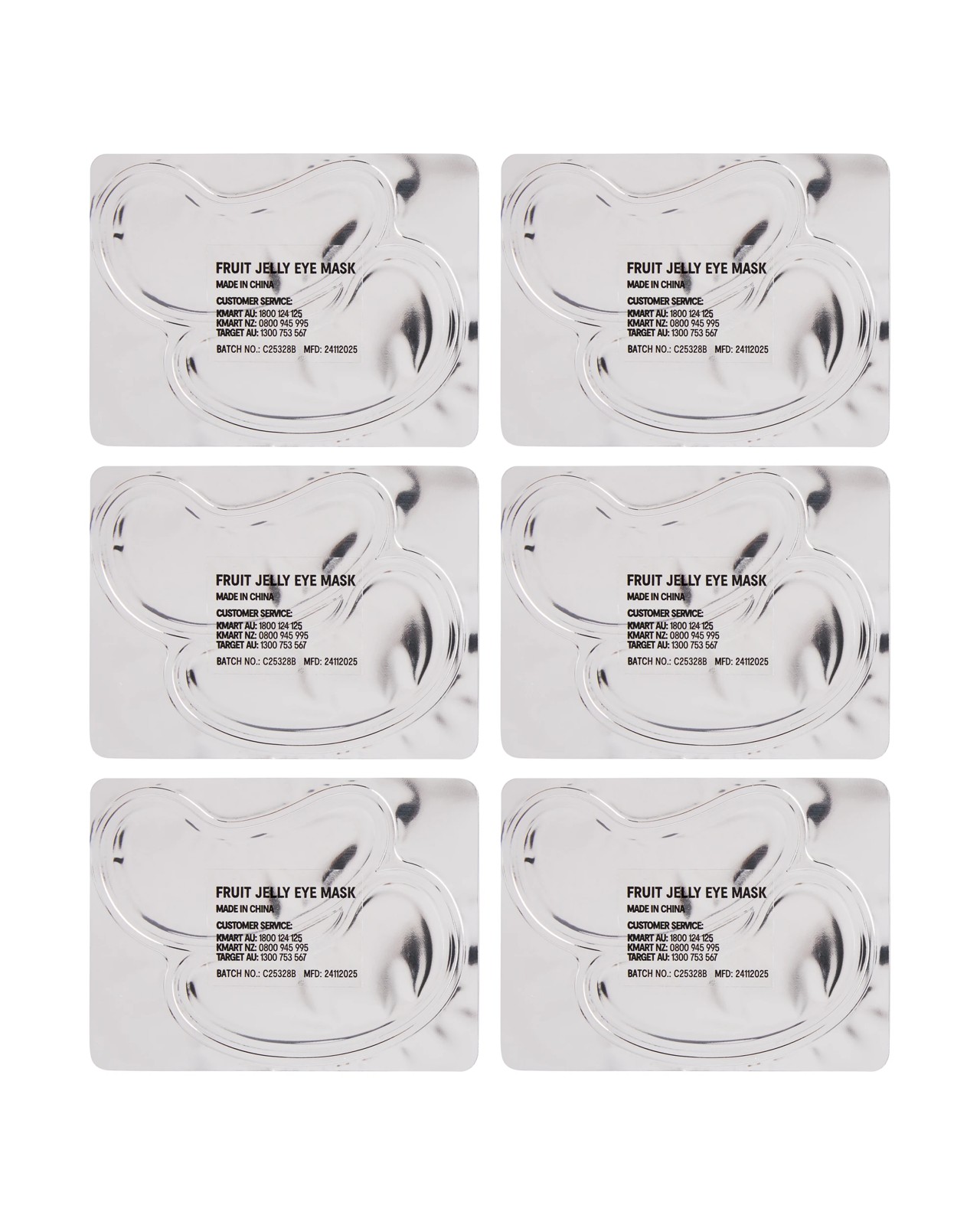 OXX Skincare 12 Piece Fruit Jelly Brightening Eye Mask - Pro Vitamin B5 and Peach Extract 3 of 5