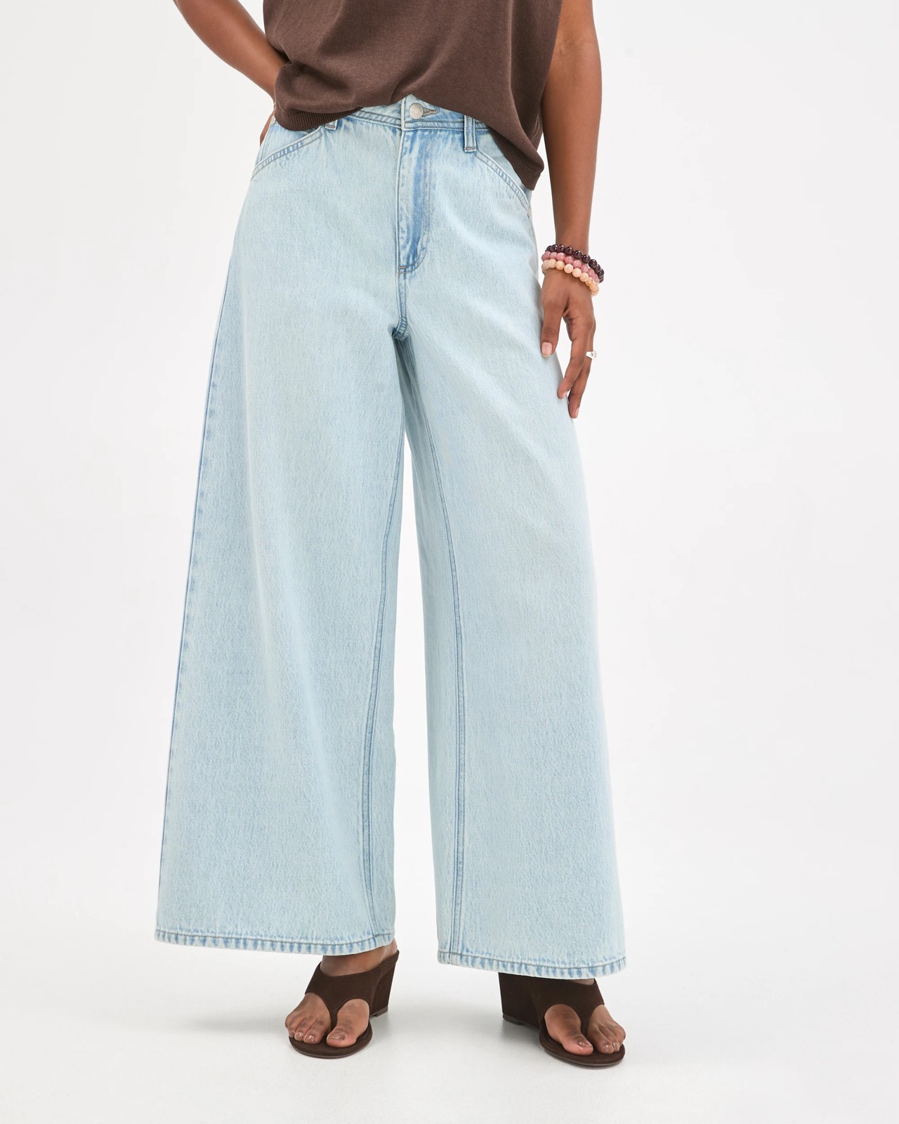 Petites AirLoom Cotton Blend Slouchy Denim Jeans 3 of 6
