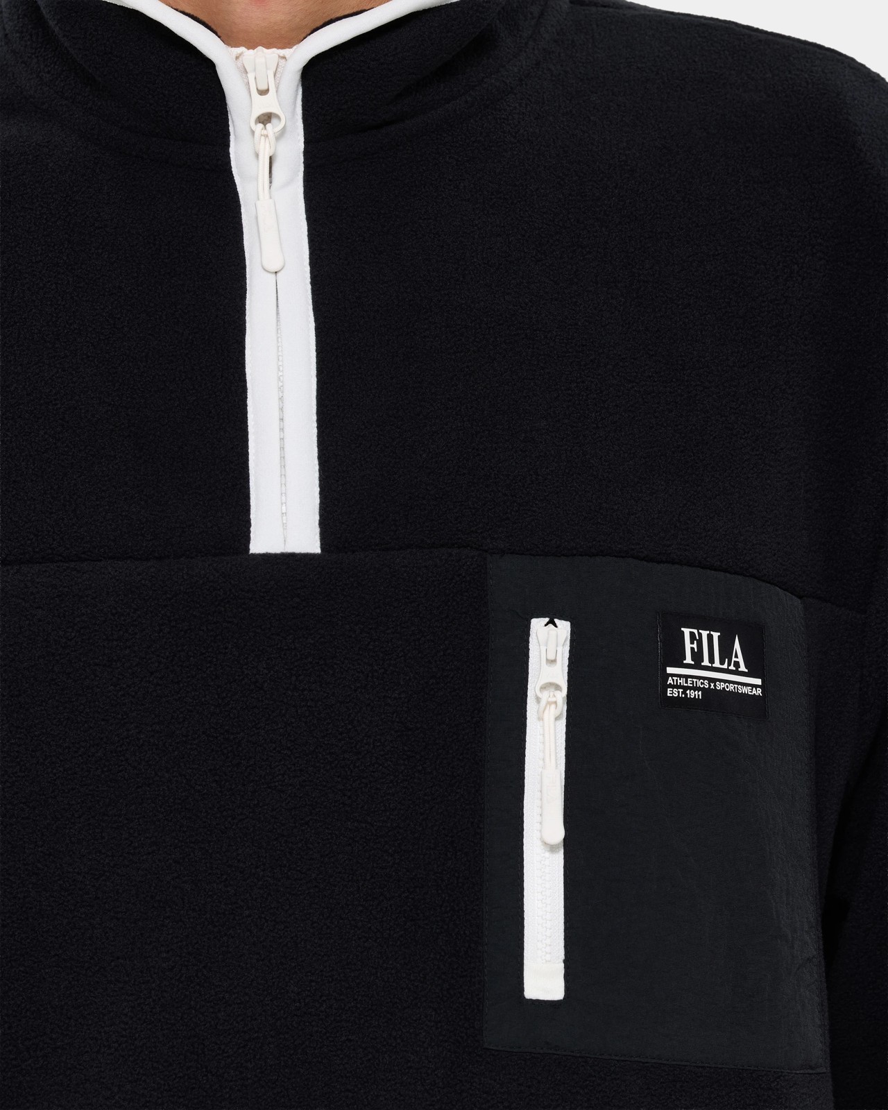 Fila Toby Fleece Pullover - Black 5 of 6