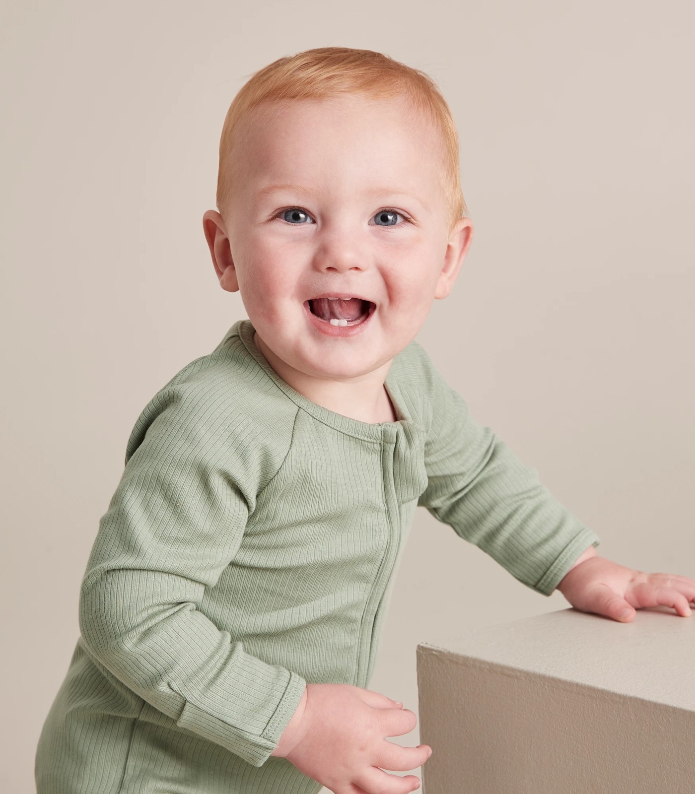 Baby Organic Cotton Rib Coverall 5 of 6