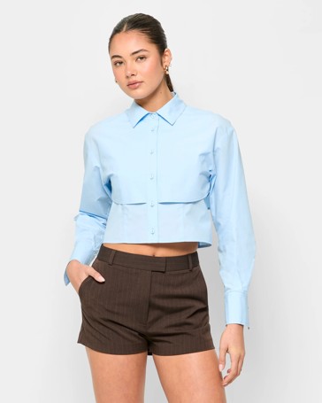 Tailored Pinstripe Shorts - Lily Loves