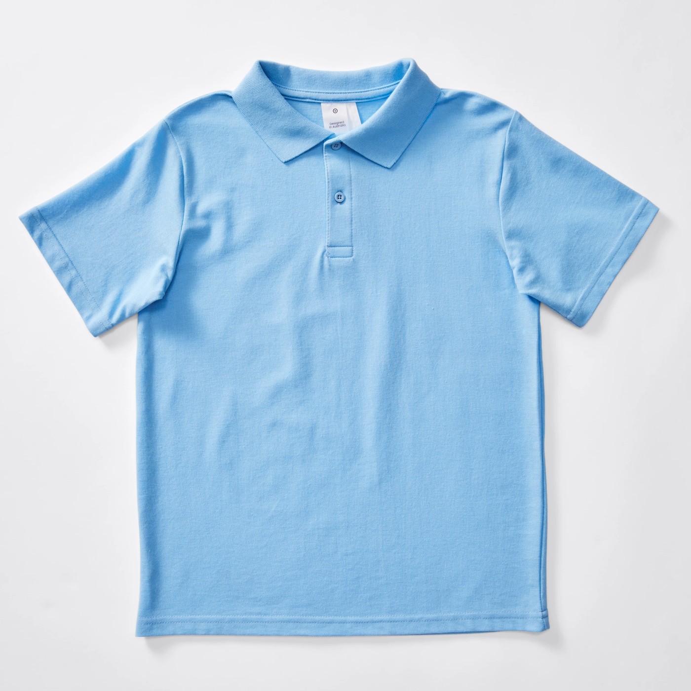 Short Sleeve School Polo Top - Sky Blue 4 of 4