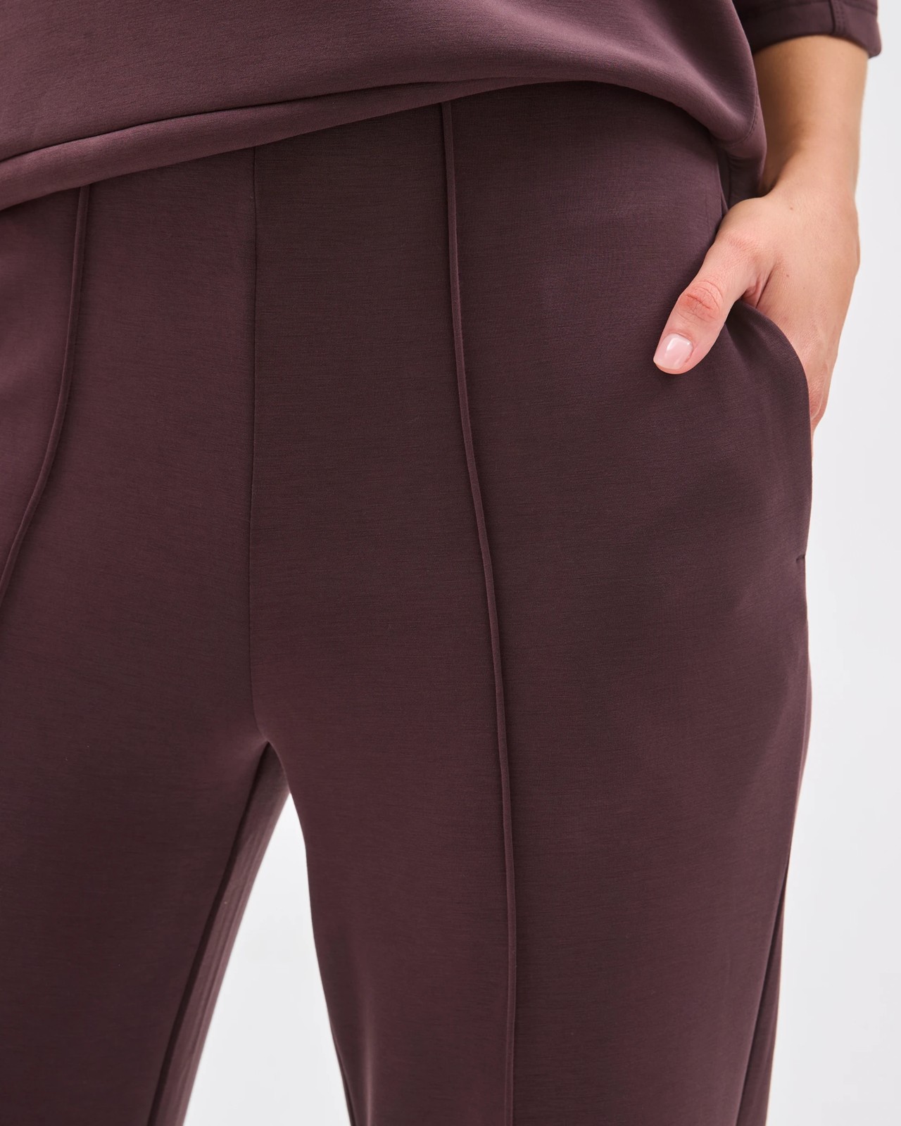 Active Summer Movement Yoga Culotte Pants - Raisin 6 of 6
