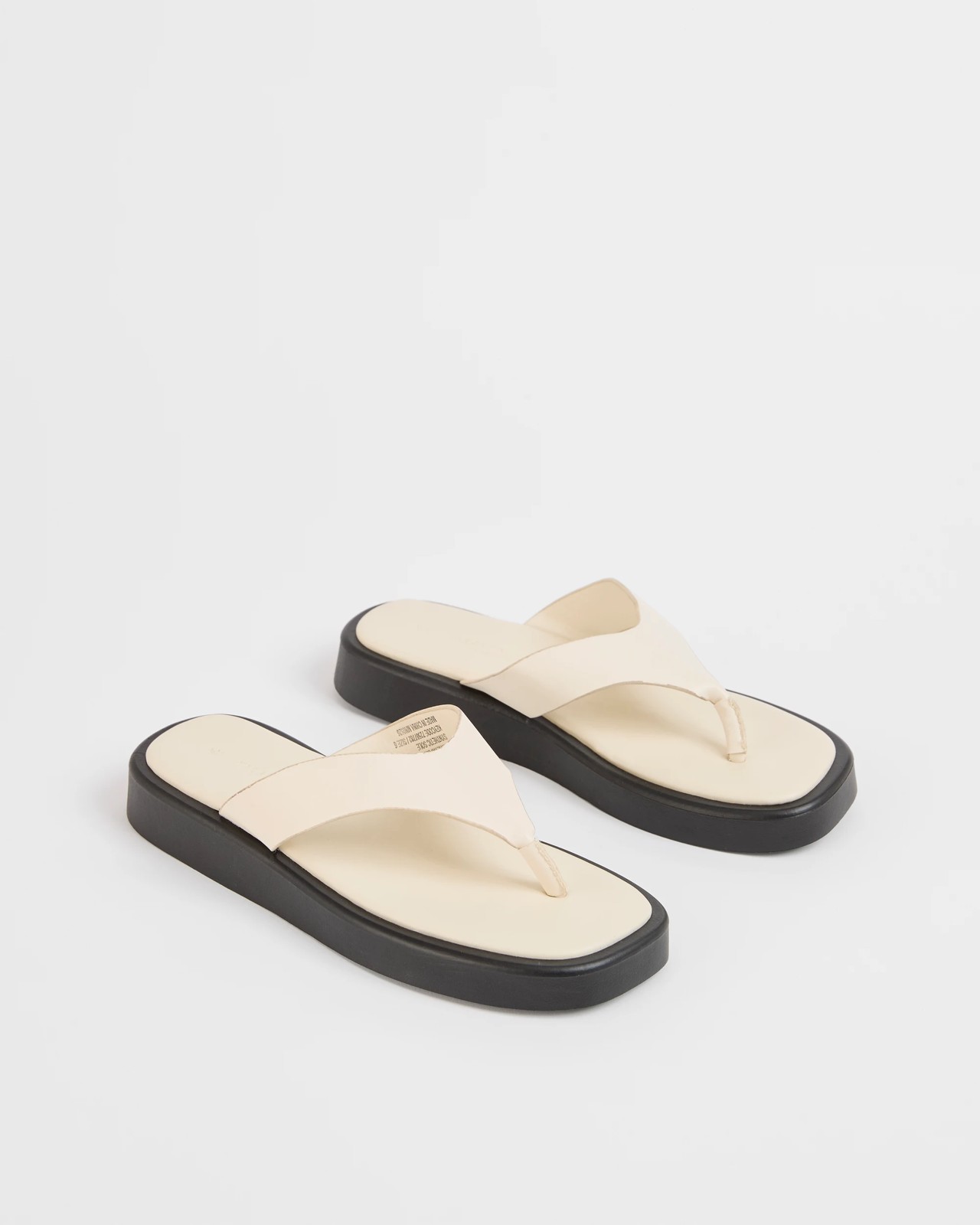 Chunky Thongs - Ivory 2 of 3