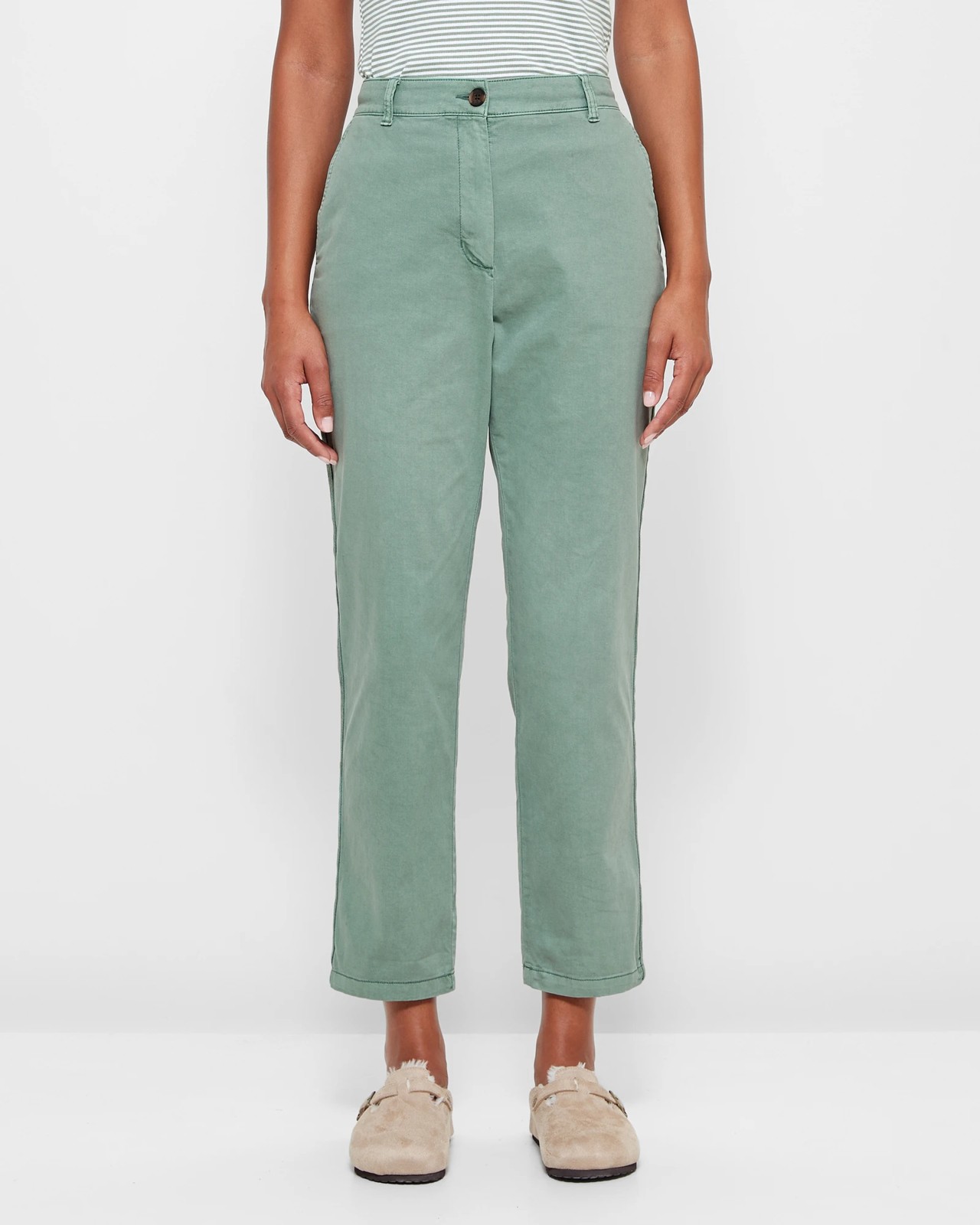 Roll Cuff Chino Pants - Sage | Target Australia