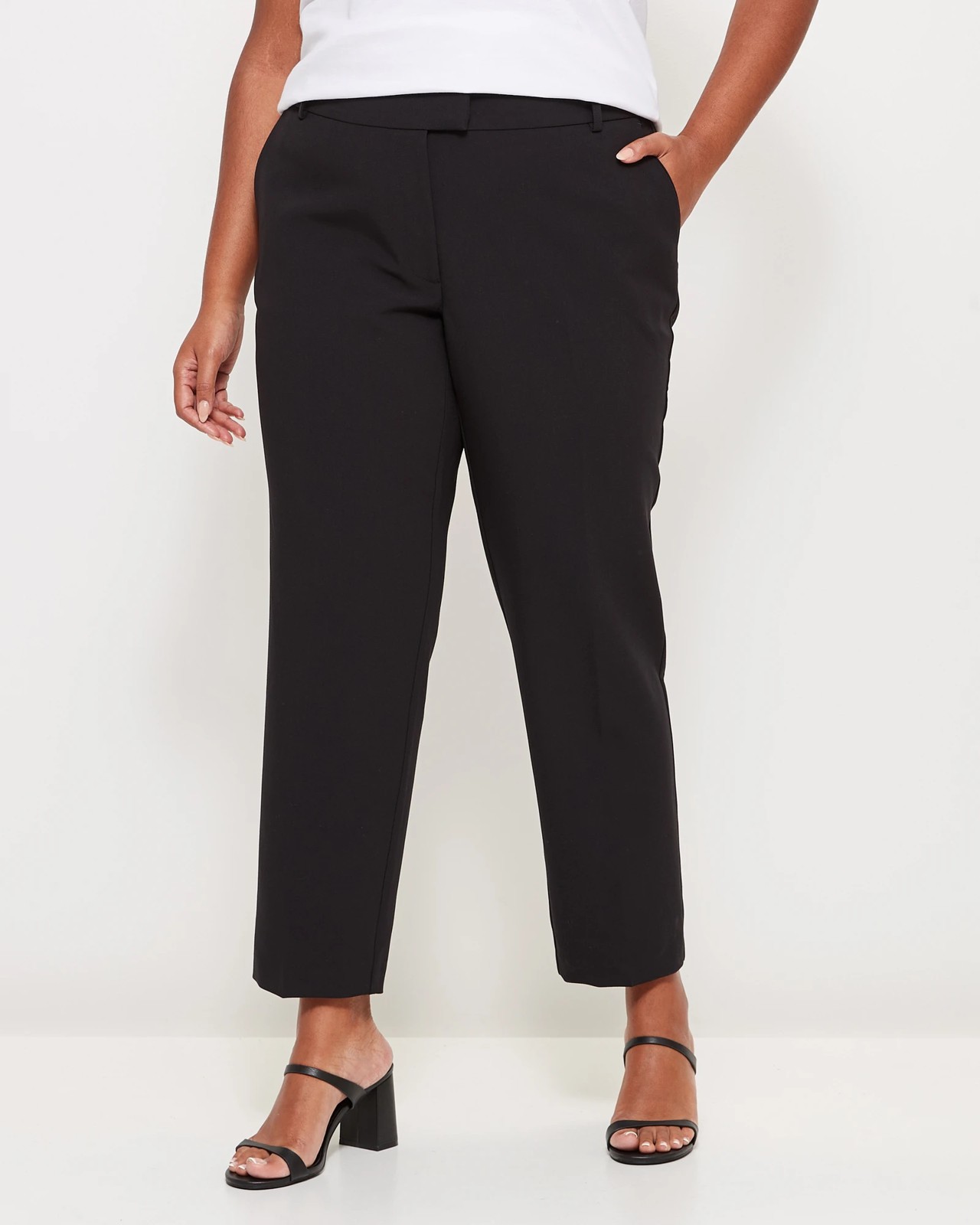 Plus Size Straight Leg Work Pants