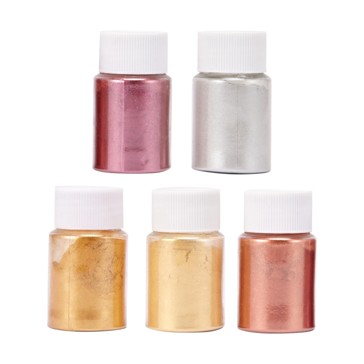 5 Pack Resin Mix-in Pigment Powder, Metallic - Anko