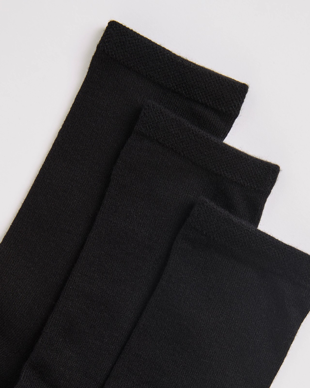3 Pack Bamboo Crew Socks - Black 5 of 6
