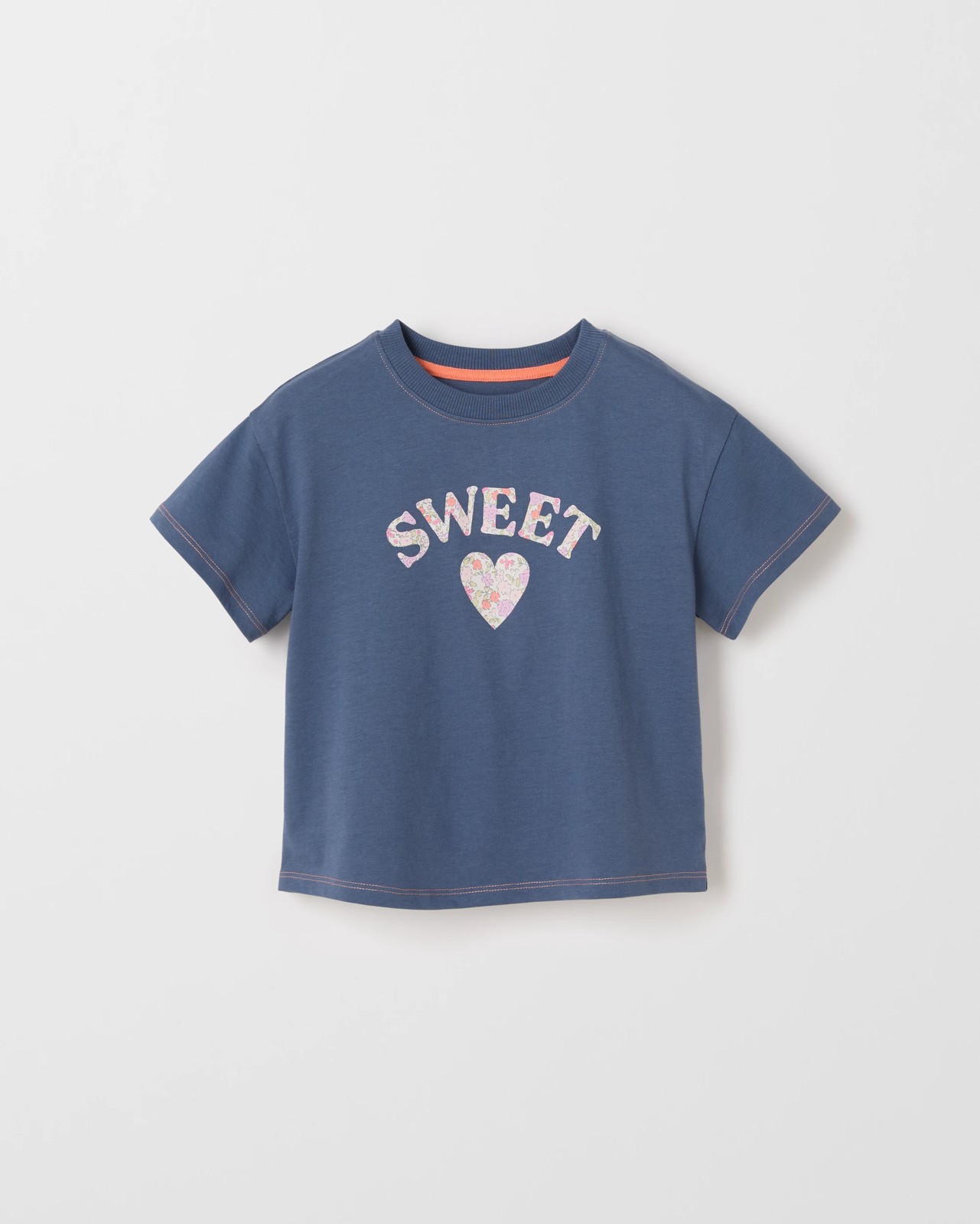 Australian Cotton Oversized T-Shirt - Navy 5 of 6