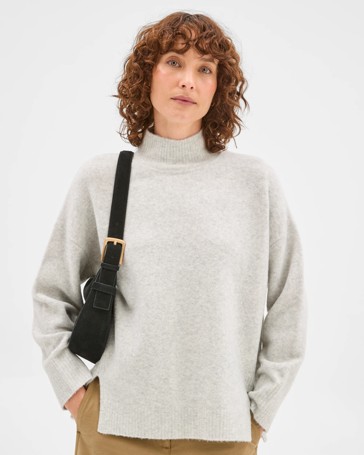 Super Soft Mock Neck Sweater