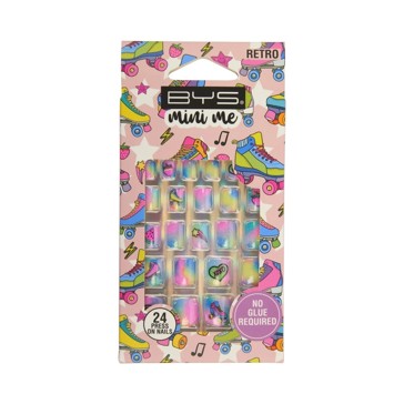 BYS 24 Pack Mini Me Press On Nails - Retro