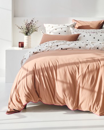 Arlo Polka Dot Stonewash Cotton Quilt Cover Set