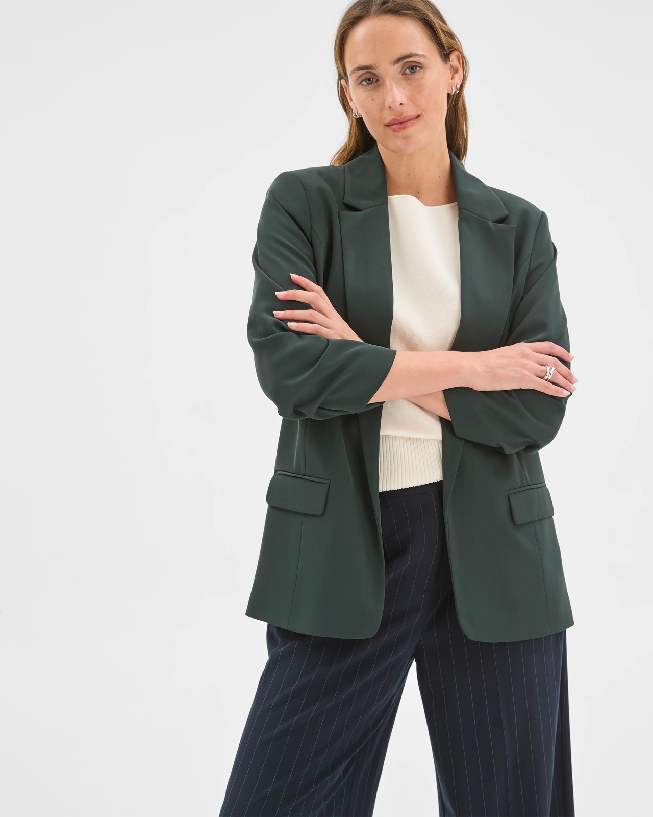 Preview Ruched Sleeve Blazer 5 of 6
