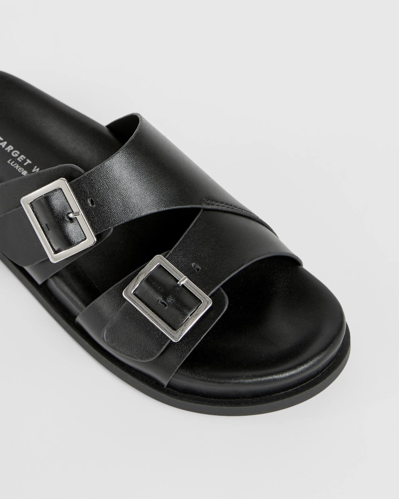 Cross Over Strap Sandals - Sandy - Black 3 of 3
