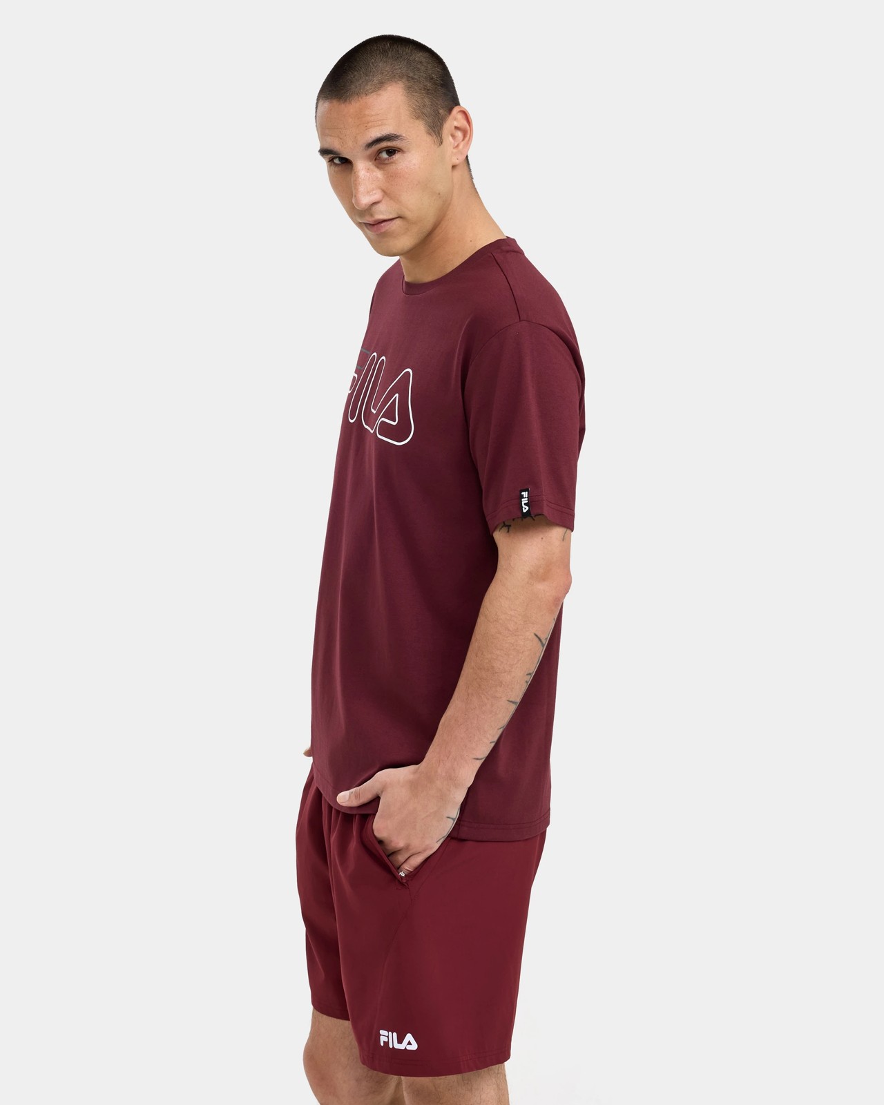 Fila Core Logo T-Shirt - Chocolate Truffle 3 of 5