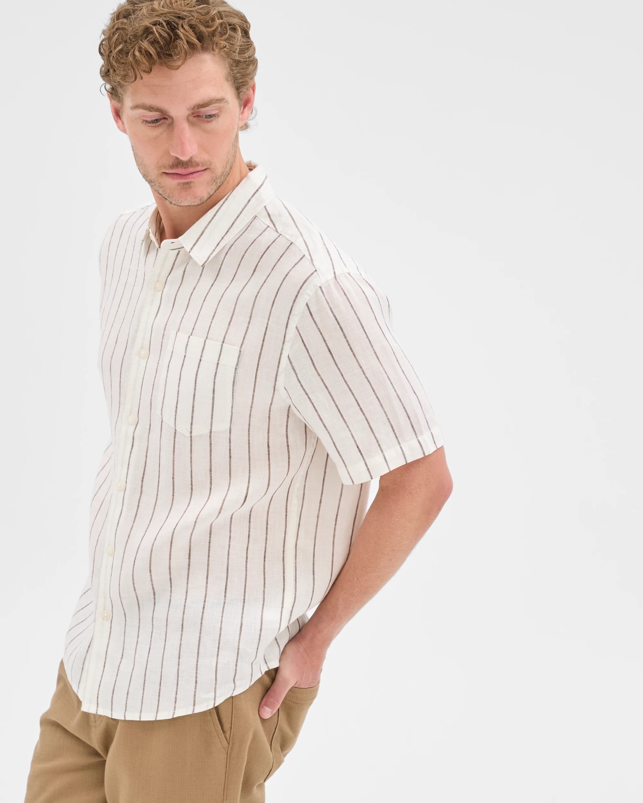 European Linen Short Sleeve Shirt 5 of 5