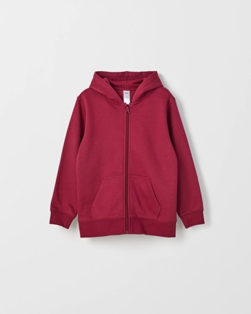 Australian Cotton Blend School Zip Through Fleece Jumper