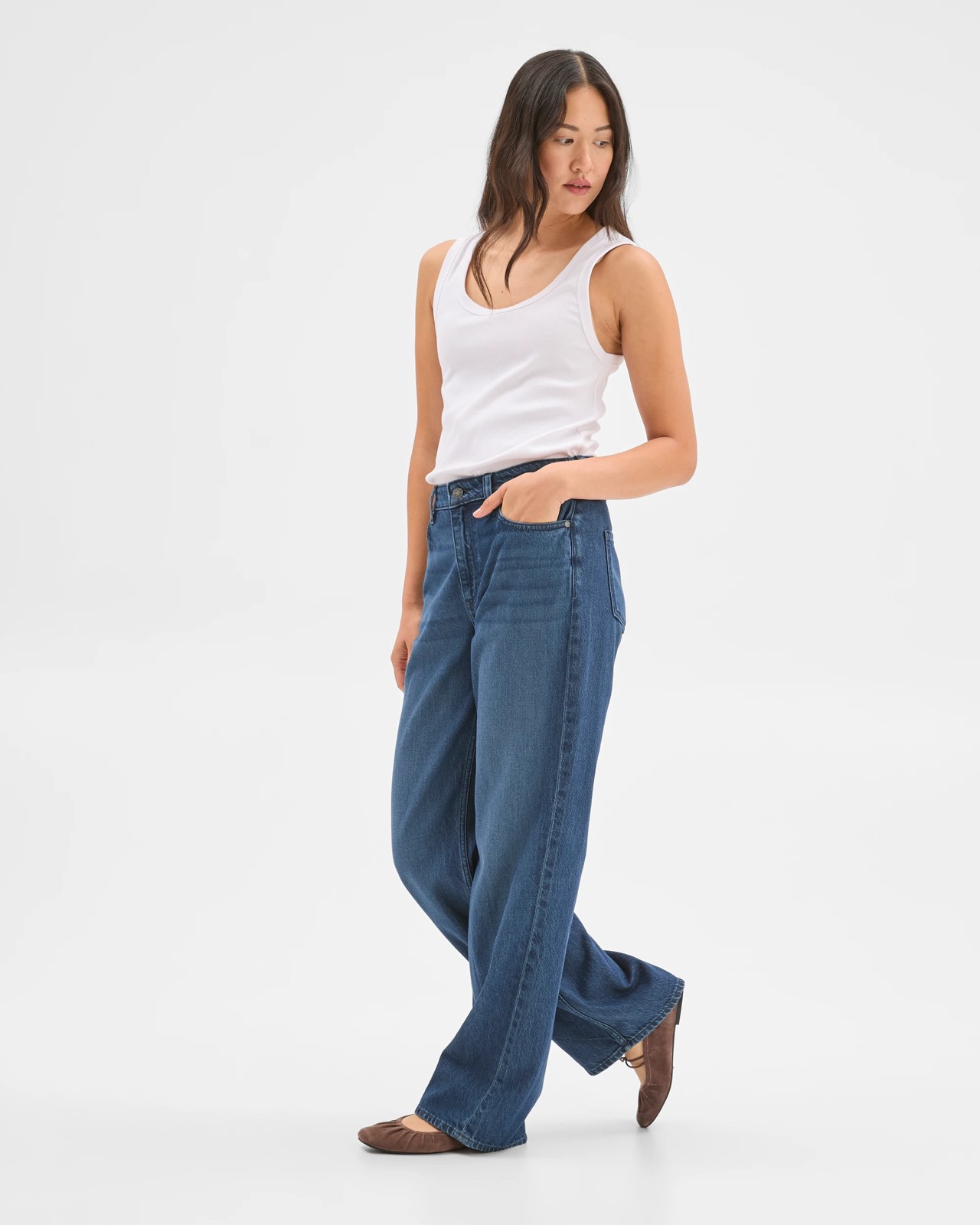 Wide Leg Loose Fit Denim Jeans - Imogen  5 of 6