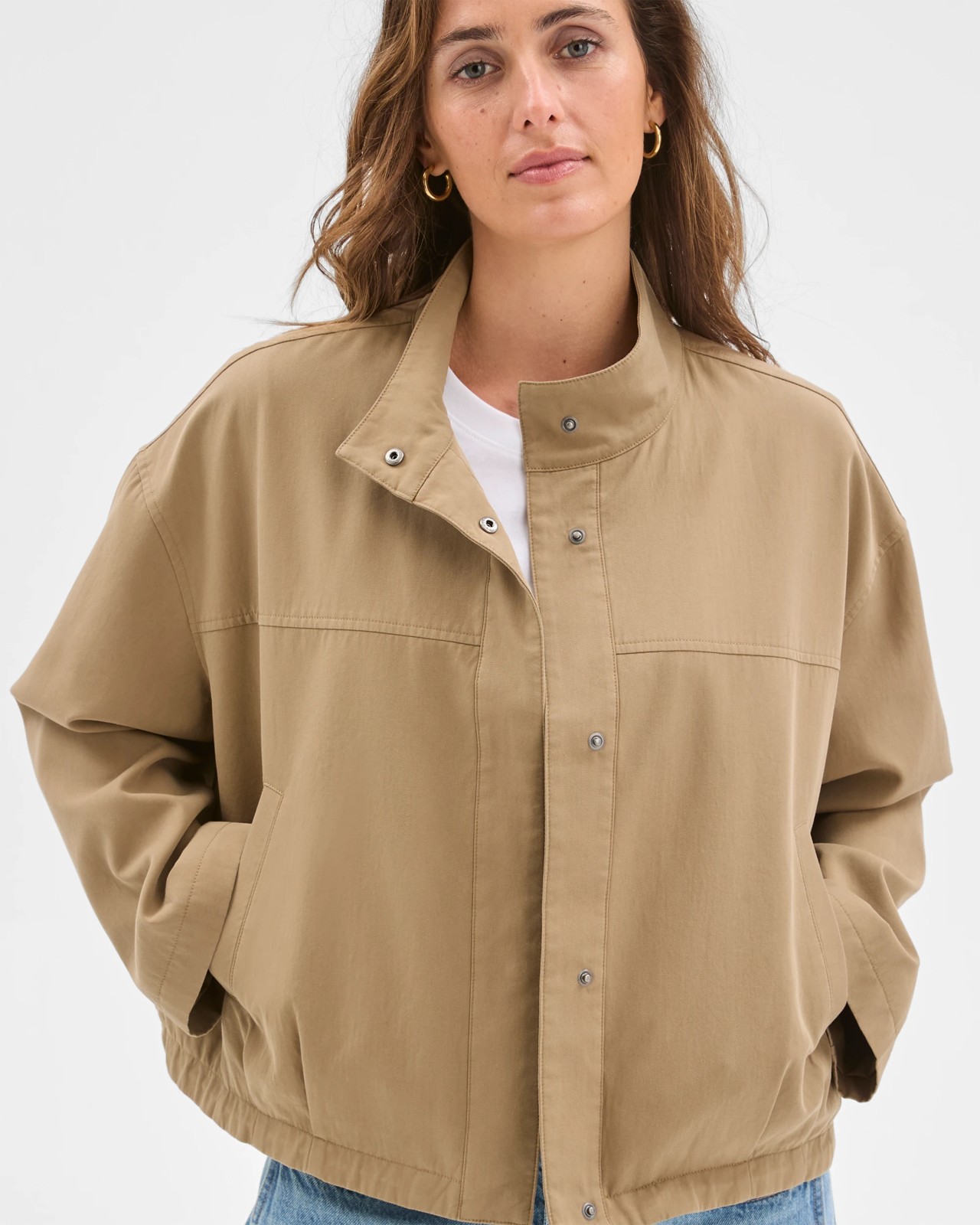 Australian Cotton Blend Bubble Hem Jacket 5 of 6