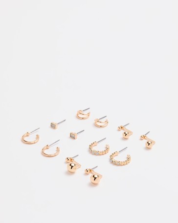 Mixed Pack Ball Stud Earrings