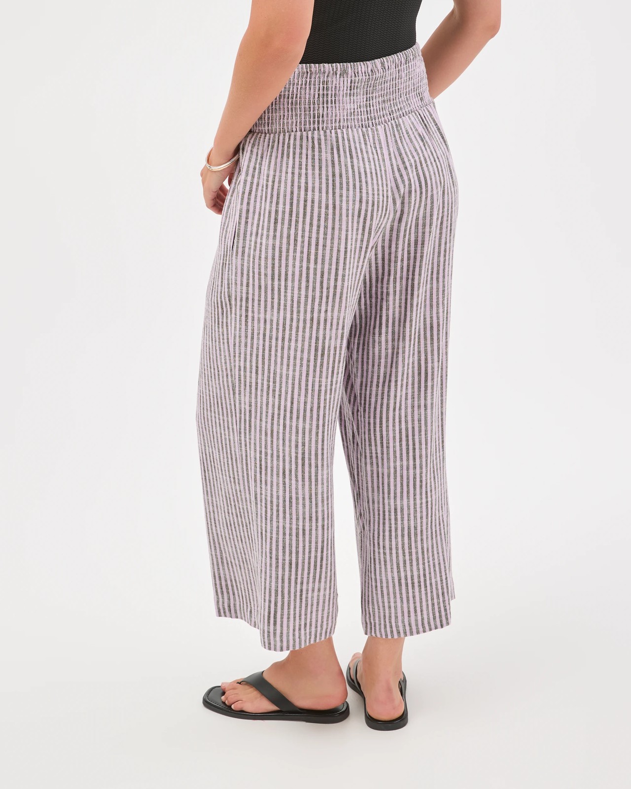 Resort Shirred Waist Culotte Pants - Orchid Bloom 6 of 6