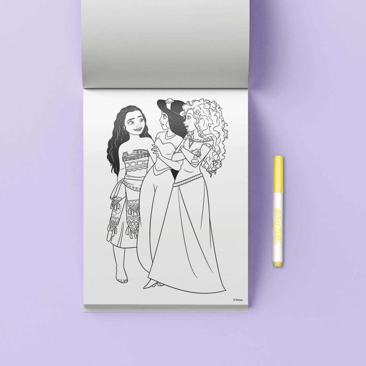 INKredibles Disney Princess Mess-Free ColourBurst Activity Kit - Book 6 of 6