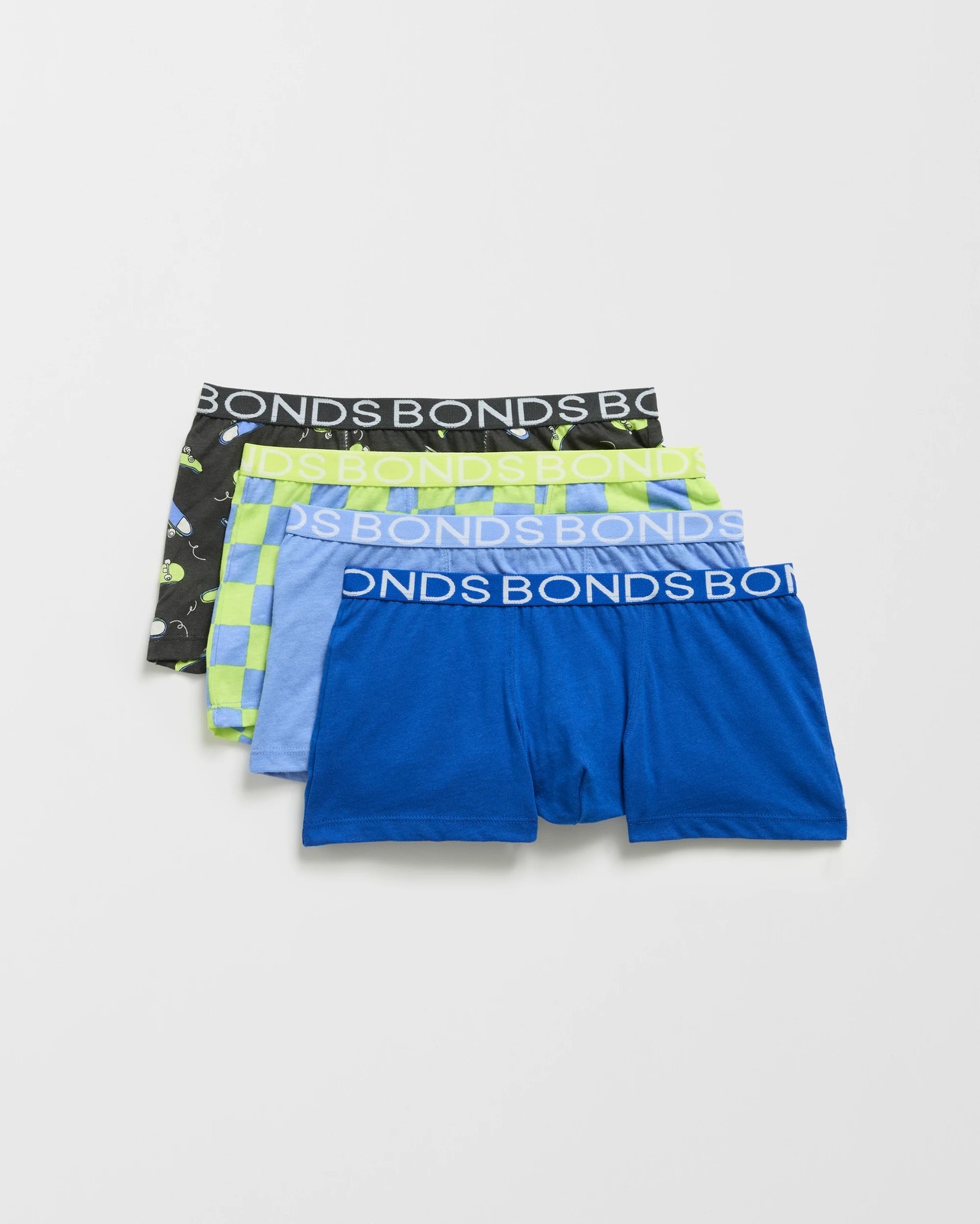 Bonds Cotton 4 Pack Boys Trunks - Multi Kickslip Kicks 5 of 6