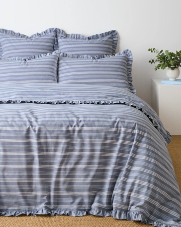Yarn Dyed Stripe Cotton Quilt Cover Set