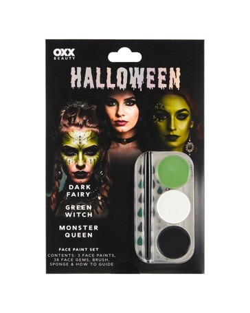 OXX Beauty 43 Piece Halloween Face Paint Set